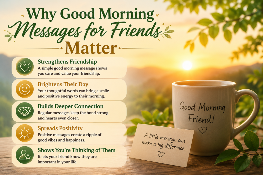 Why Good Morning Messages for Friends Matter
