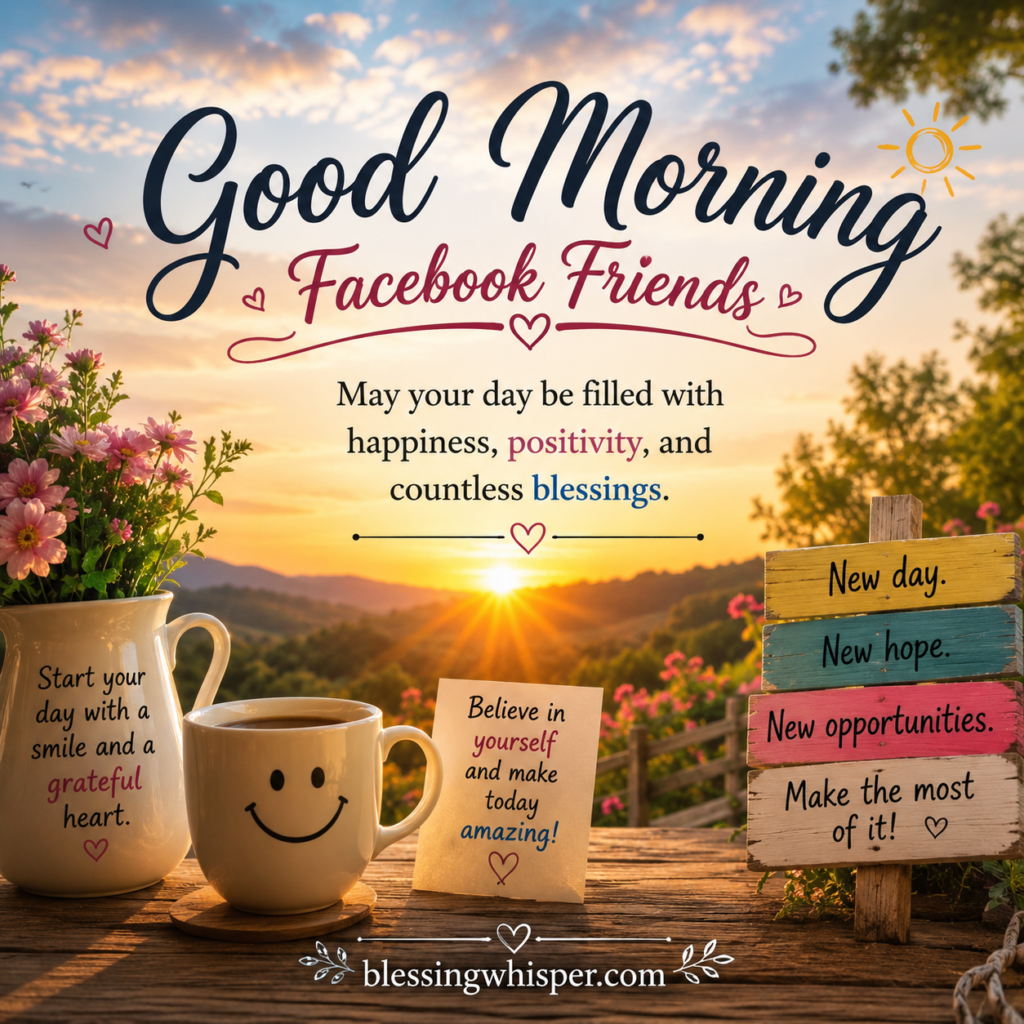 Good Morning Messages for Facebook Friends