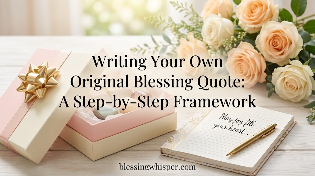 Writing Your Own Original Blessing Quote: A Step-by-Step Framework