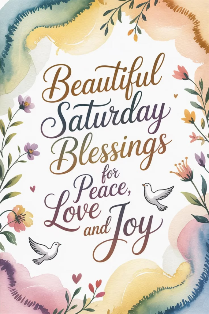 Beautiful Saturday Blessings