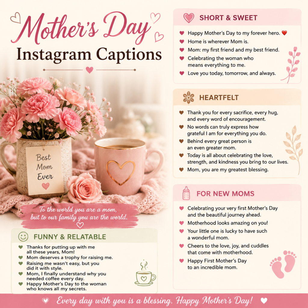 Mother’s Day Instagram Captions