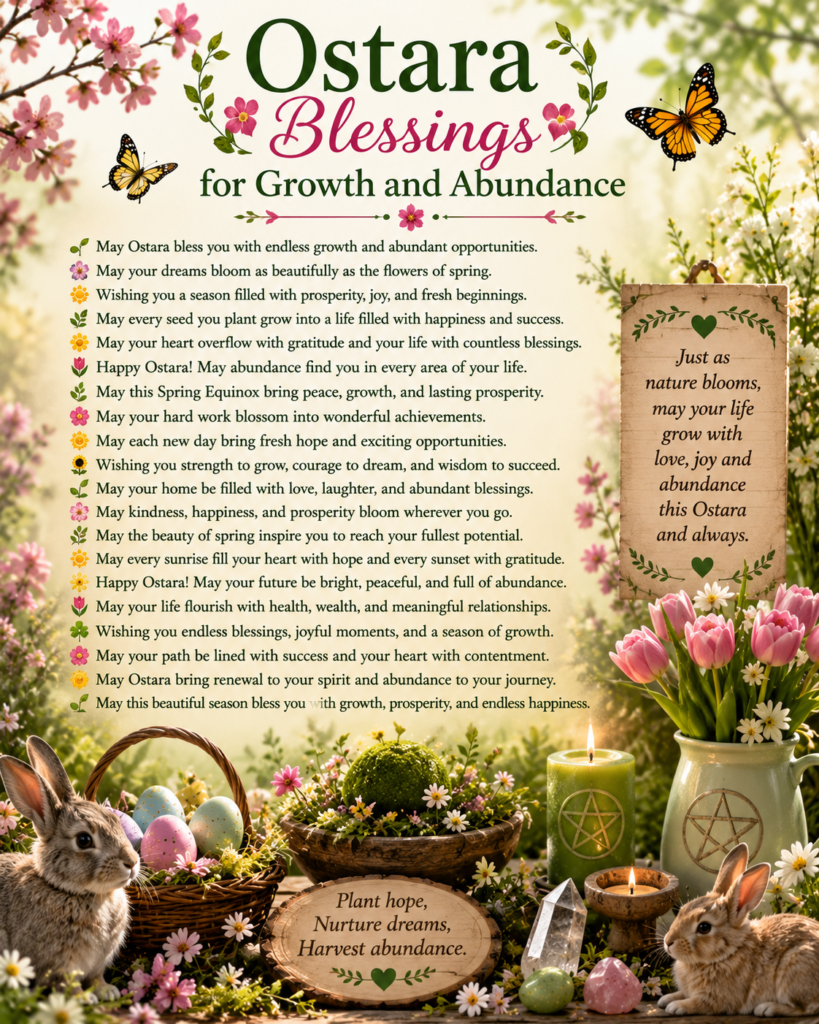 Ostara Blessings for Growth and Abundance