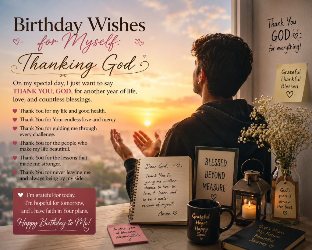 Birthday Wishes for Myself: Thanking God