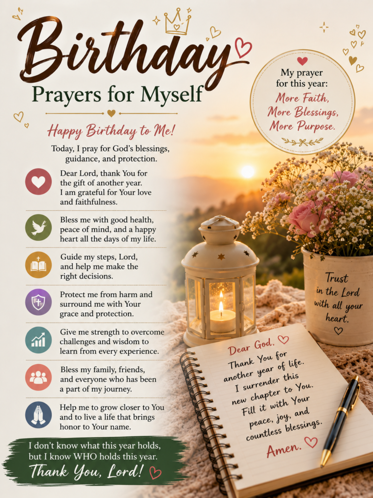 Birthday Prayers for Myself