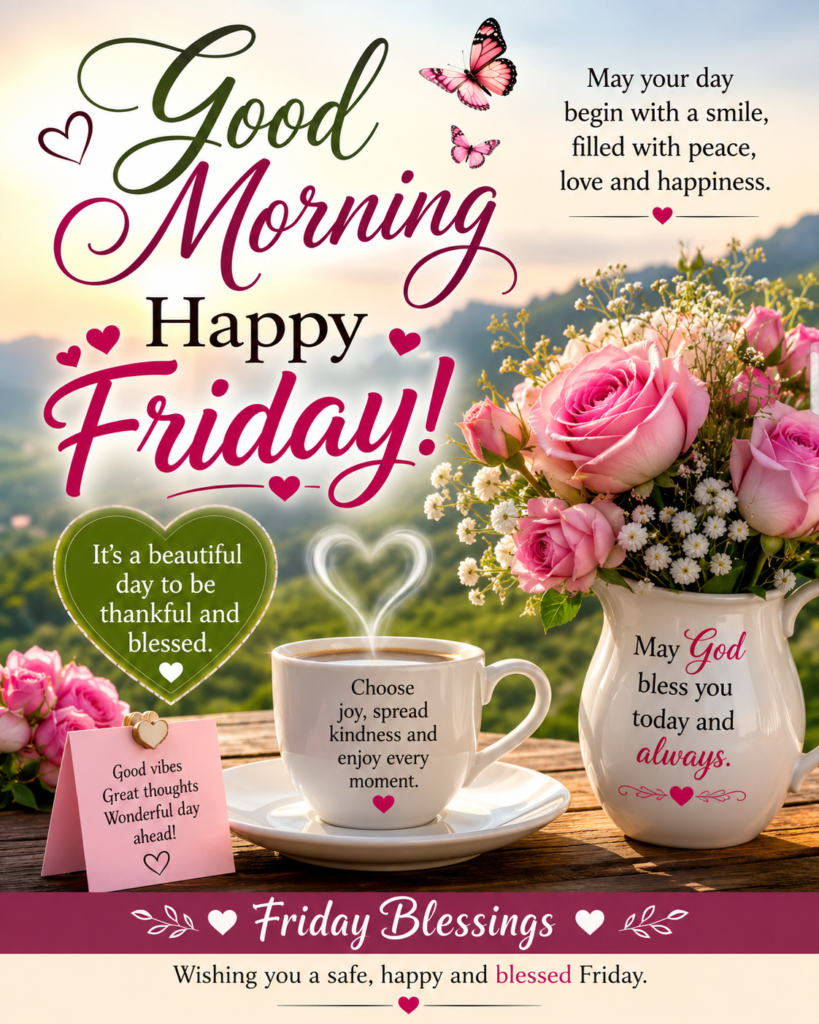 Amazing Good Morning Friday Blessings Images and Wishes