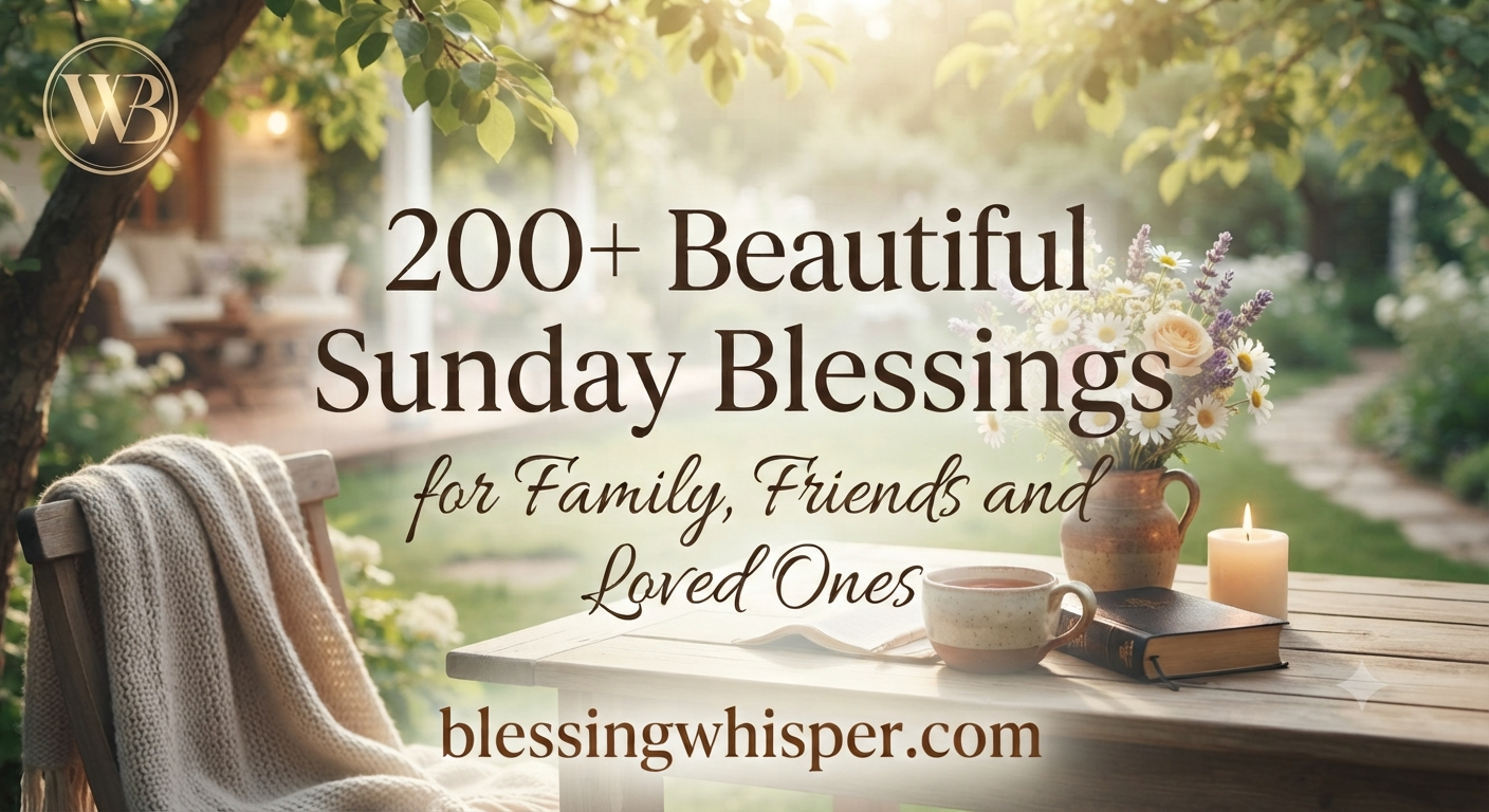 200+ Beautiful Sunday Blessings for Family, Friends and Loved Ones