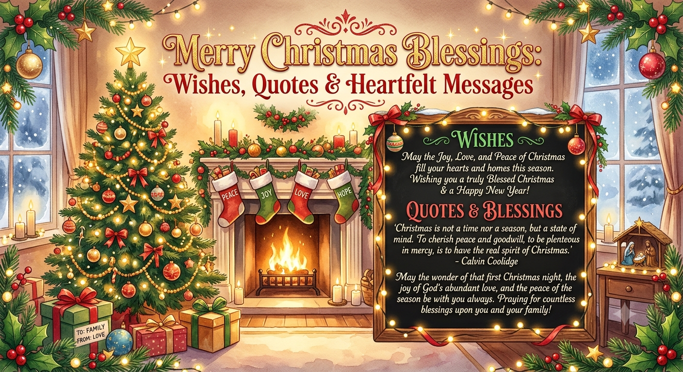 Merry Christmas Blessings: Wishes, Quotes & Heartfelt Messages
