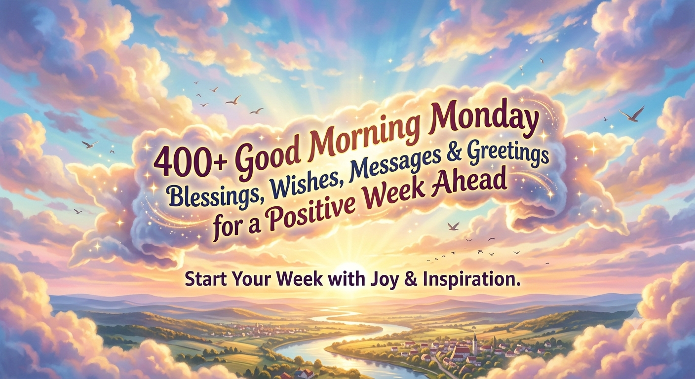 400+ Good Morning Monday Blessings, Wishes, Messages & Greetings for a Positive Week Ahead