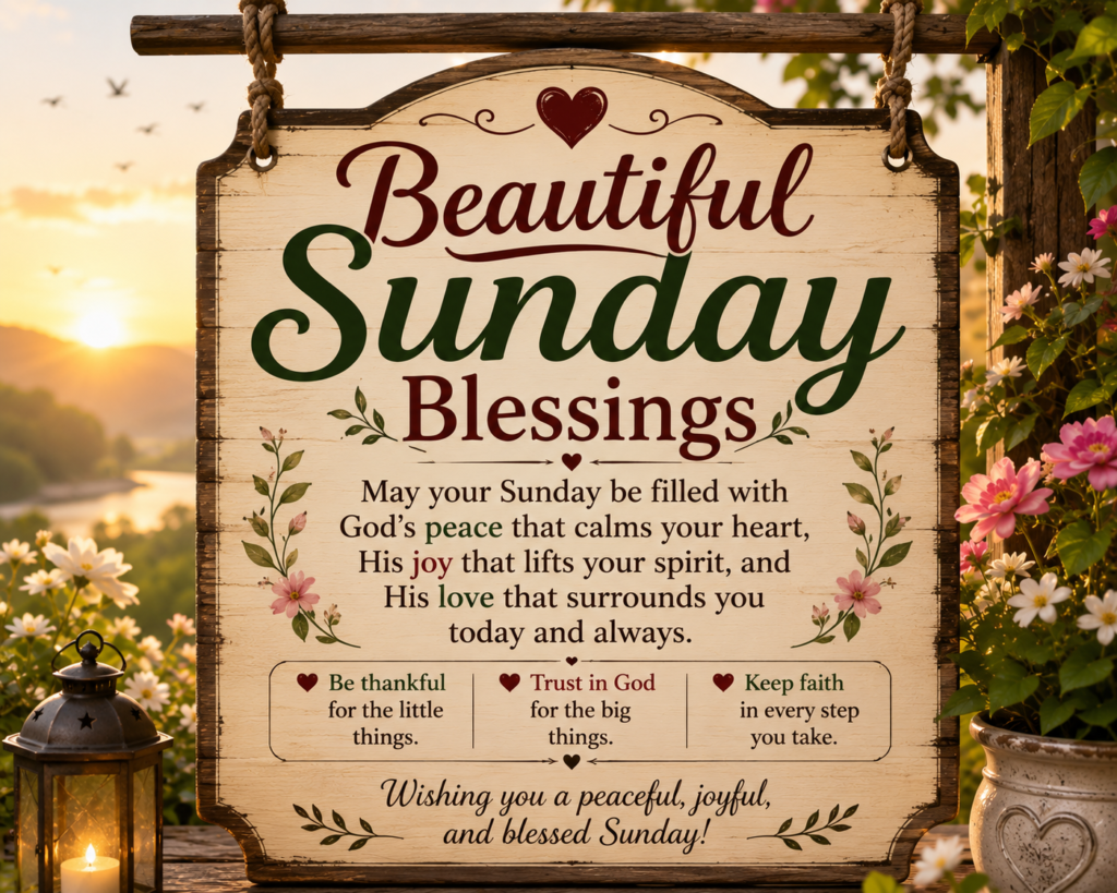 Beautiful Sunday Blessings