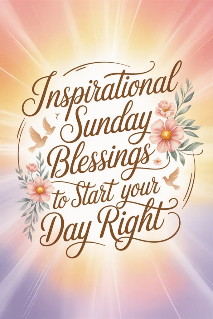 Inspirational Sunday Blessings & Messages