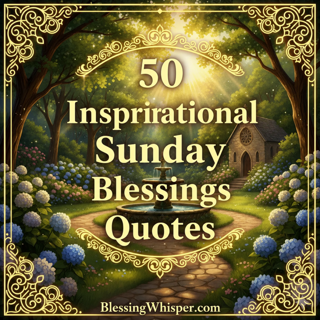 50 Inspirational Sunday Blessings Quotes