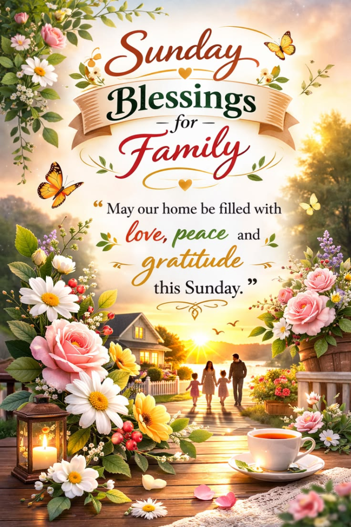 Beautiful Sunday Blessings for Family