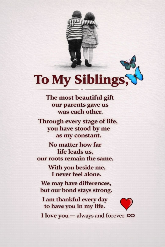 Funny Family Blessings for Siblings