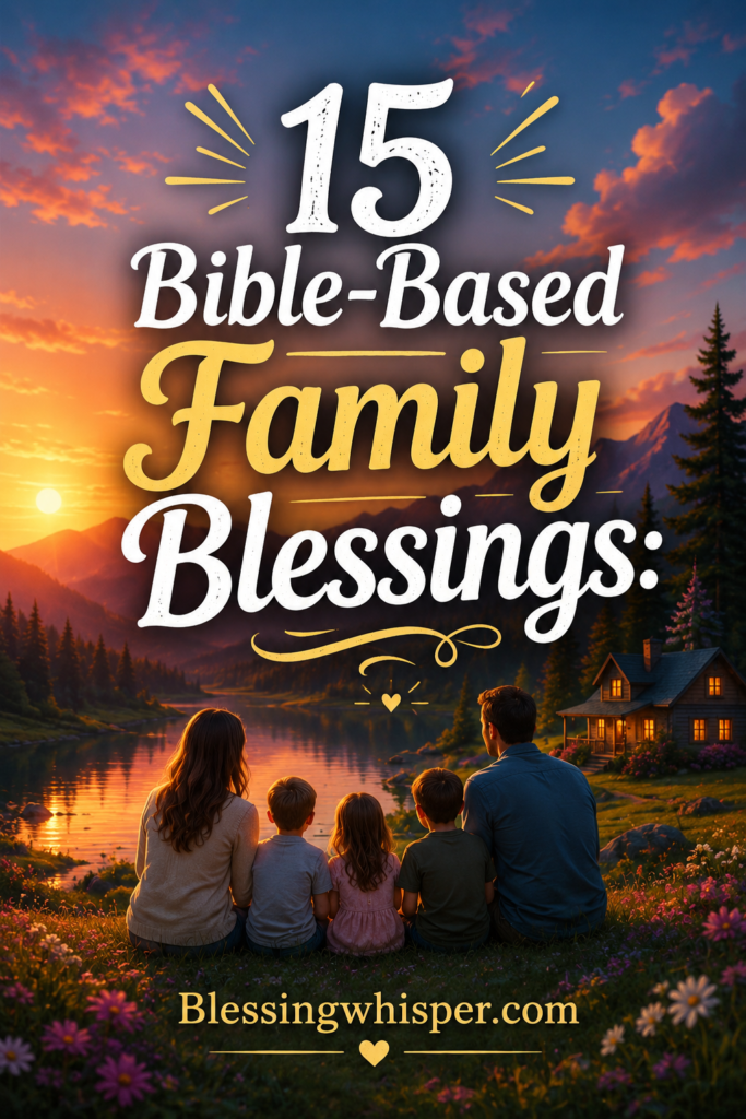 Family Blessings Bible Verses