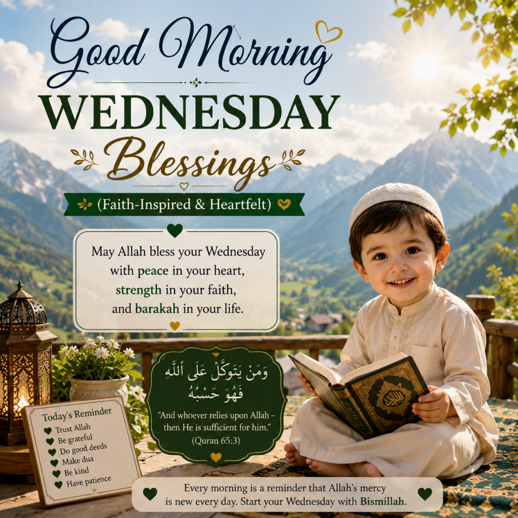 Good Morning Wednesday Blessings (Faith-Inspired & Heartfelt)