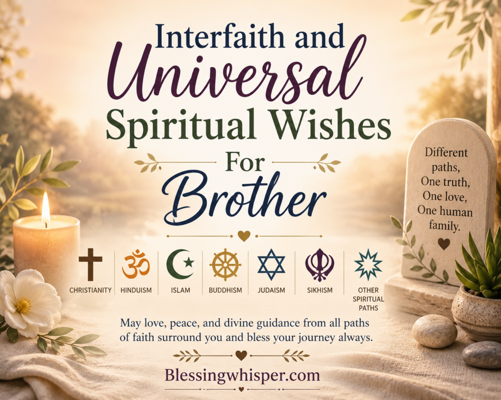 Interfaith and Universal Spiritual Wishes For Brother