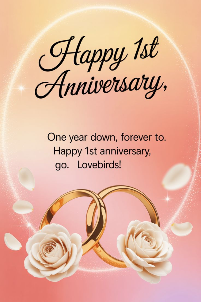 1st Anniversary Wishes