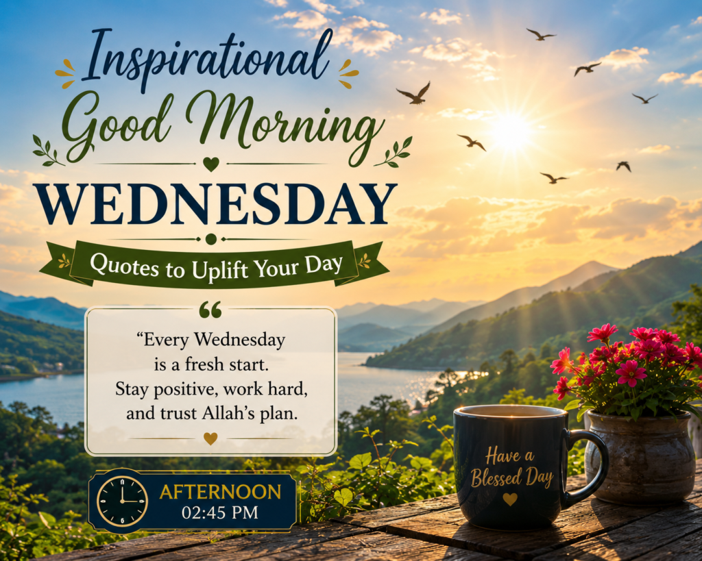 Inspirational Good Morning Wednesday Quotes to Uplift Your Day
