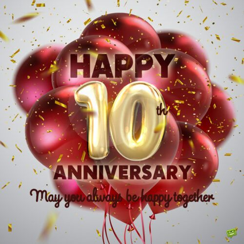 10th Anniversary Wishes