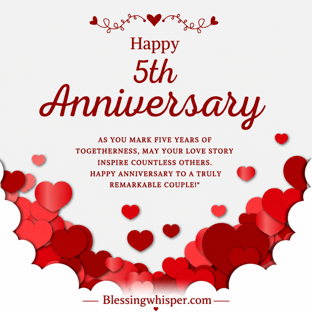 5th Anniversary Wishes