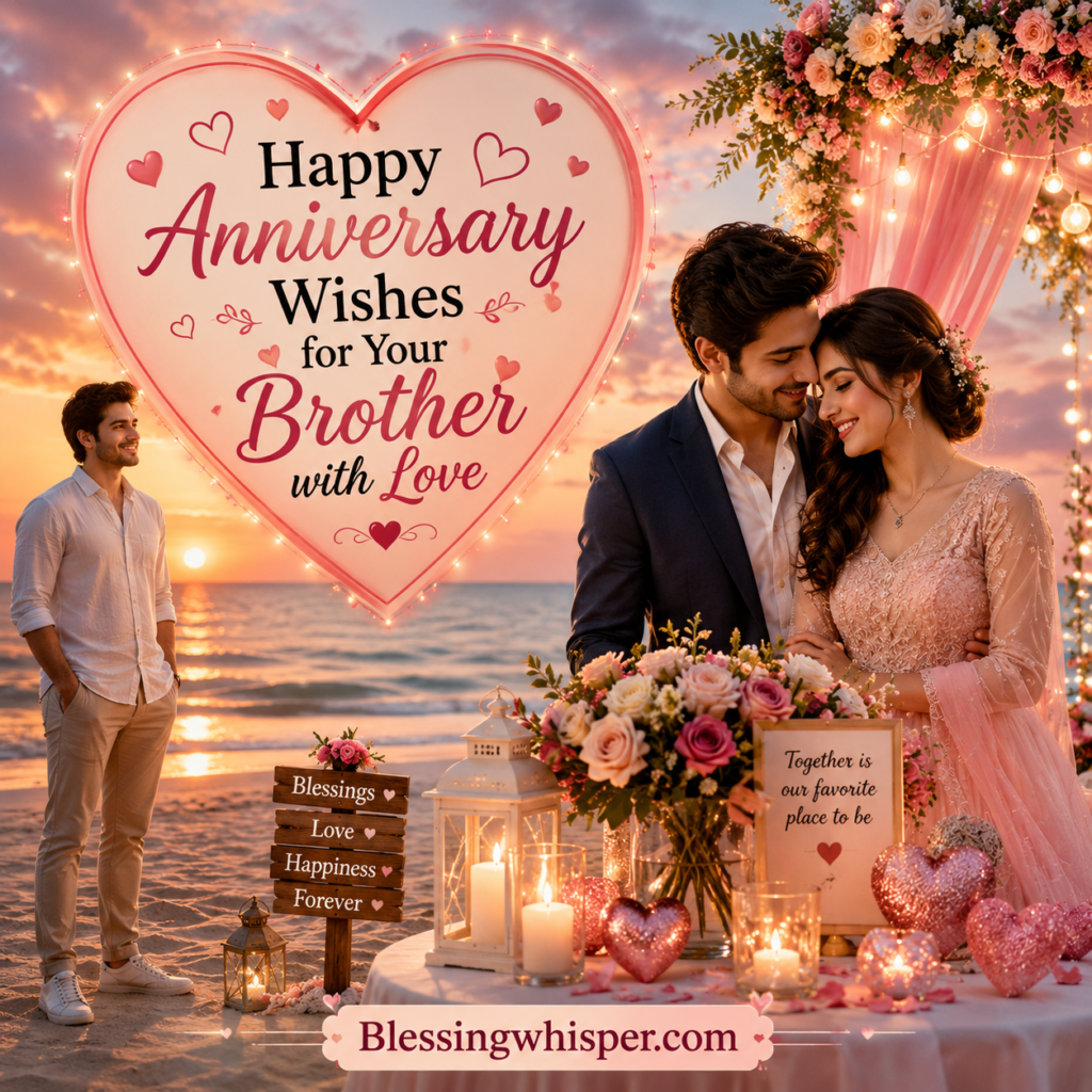 Happy Anniversary Wishes for Your Brother with Love