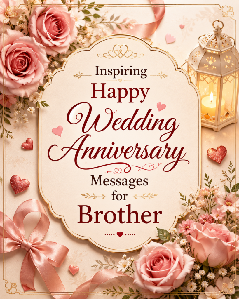 Inspiring Happy Wedding Anniversary Messages for Brother