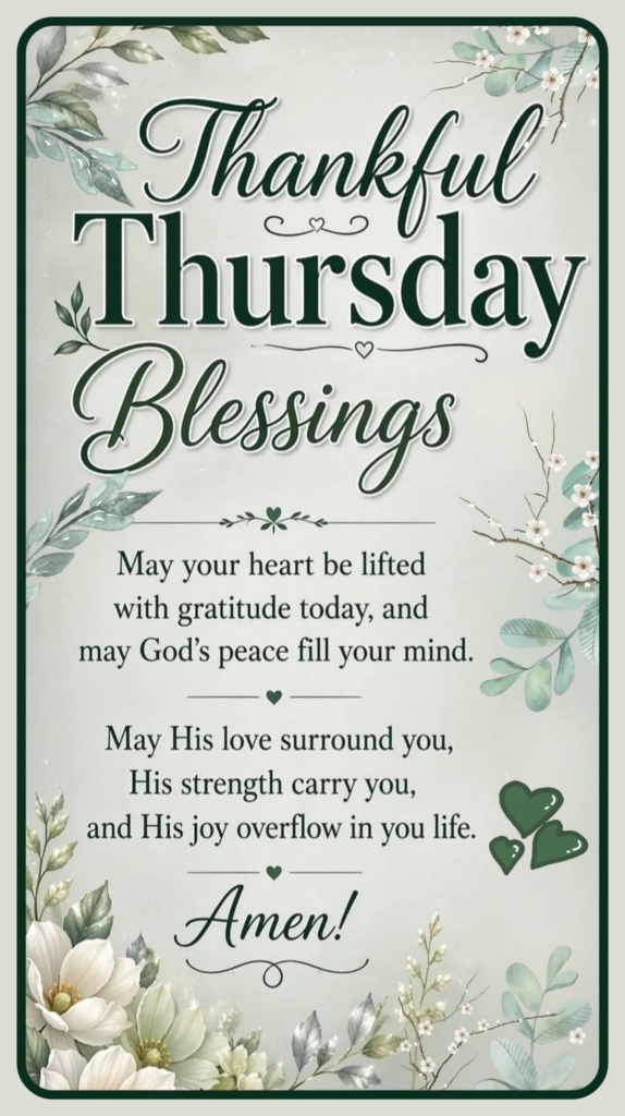 Thankful Thursday Blessings