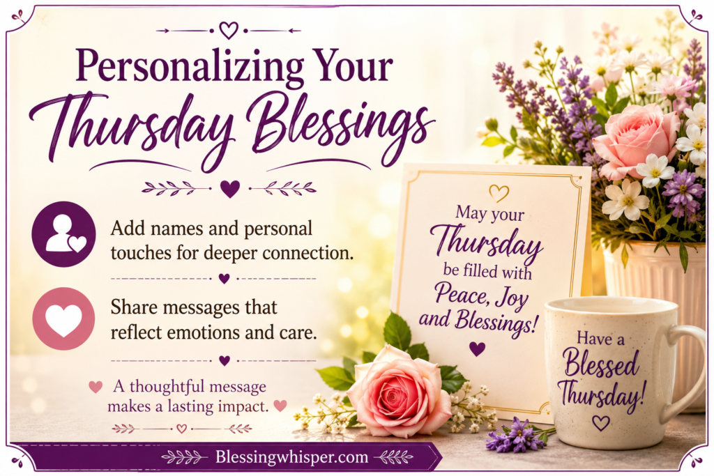 Personalizing Your Thursday Blessings