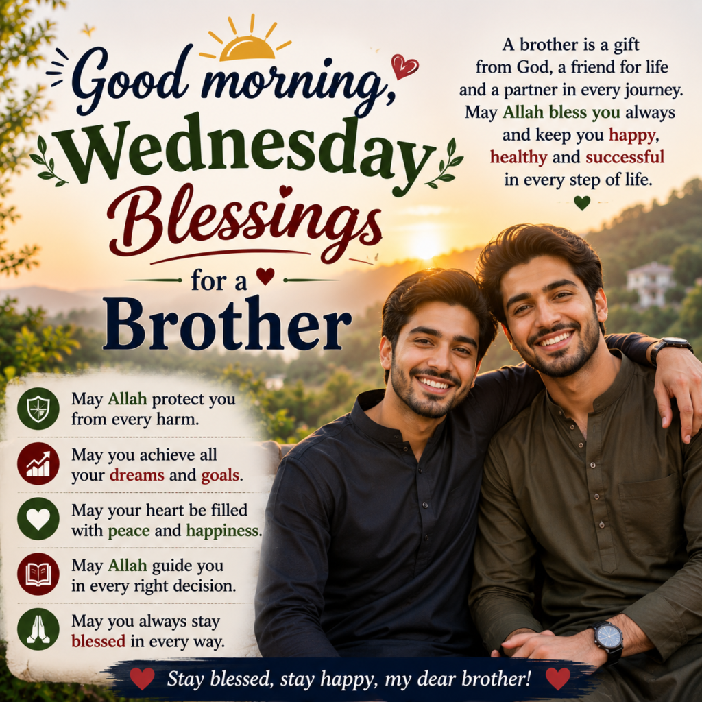Good morning, Wednesday Blessings for a Brother