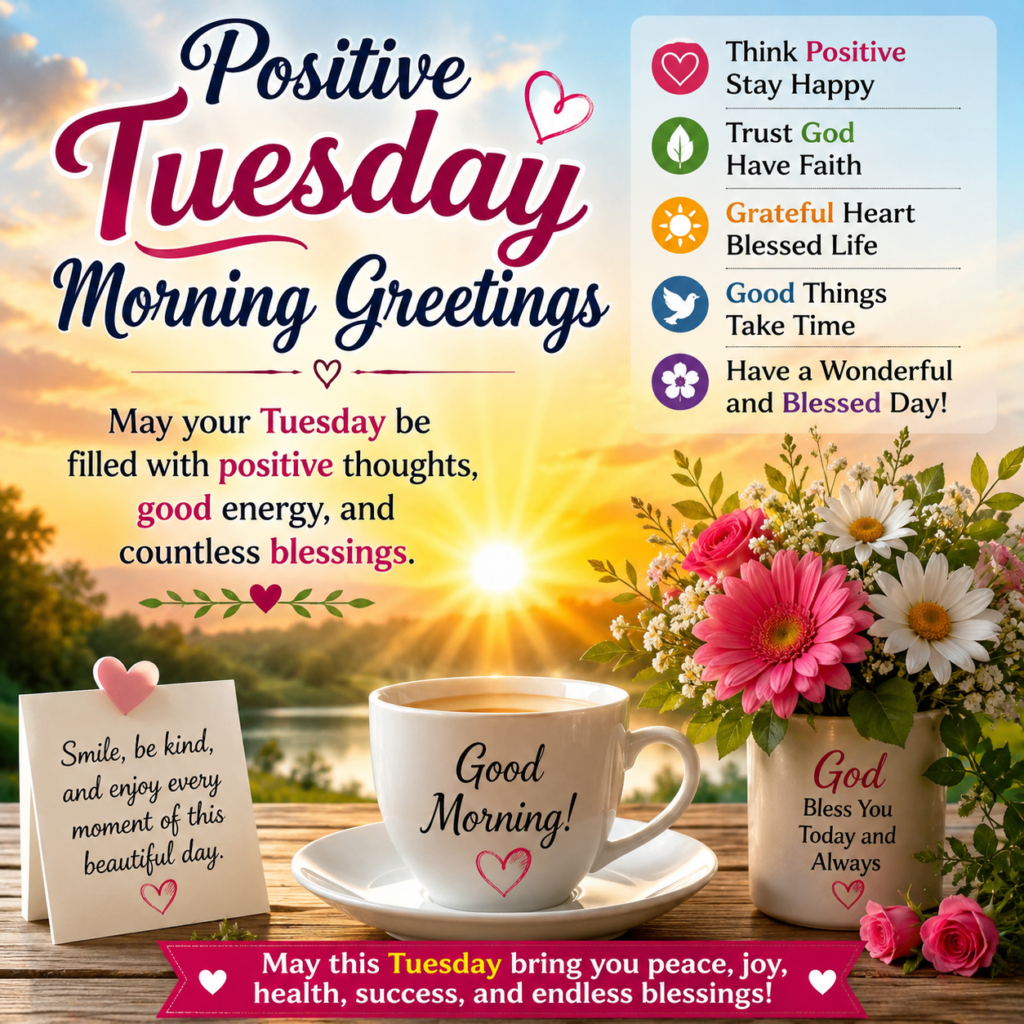 Positive Tuesday Morning Greetings