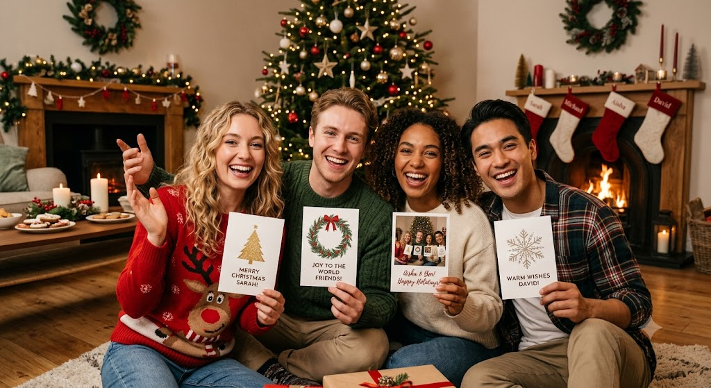 Send Holiday Cheer to Friends With Custom Christmas Cards