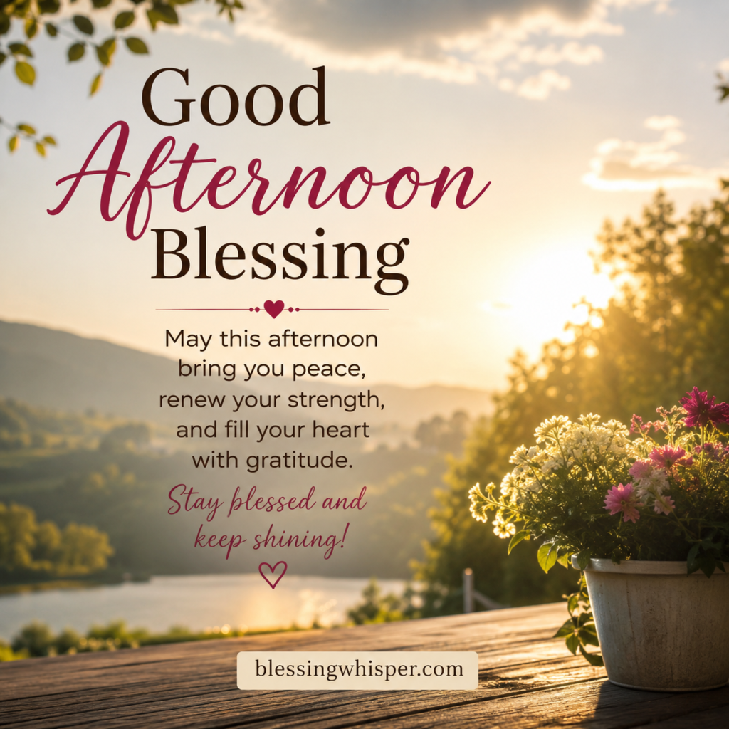 Good Afternoon Blessings