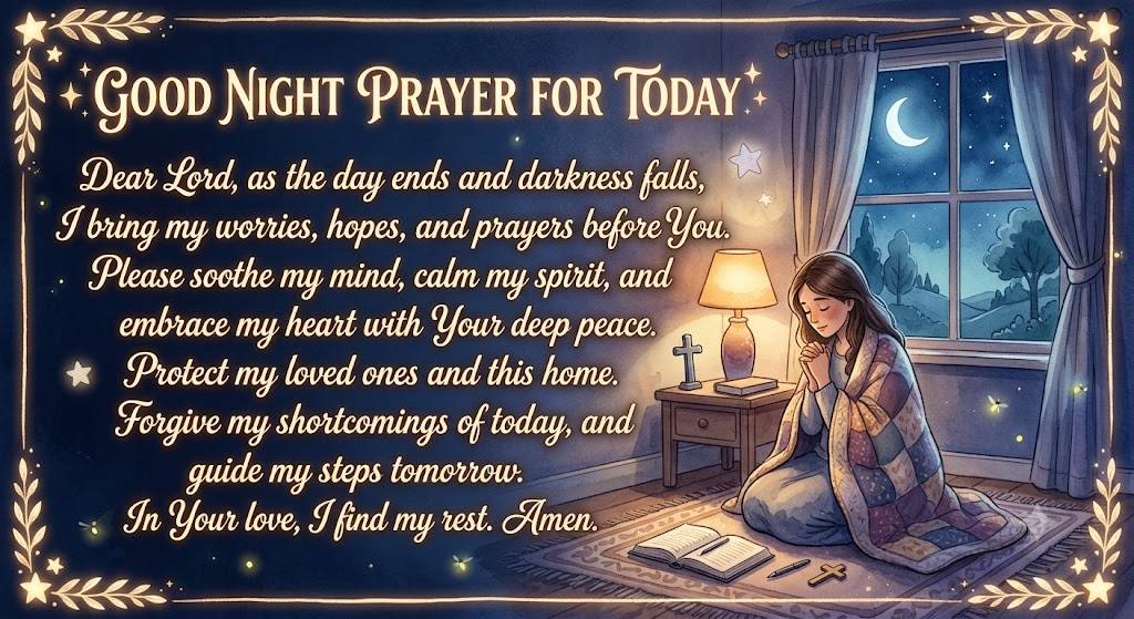  Good Night Prayer for Today