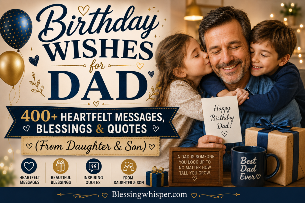 Birthday Wishes for Dad: 400+ Heartfelt Messages, Blessings & Quotes (From Daughter & Son)