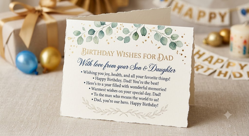 Short Birthday Wishes for Dad