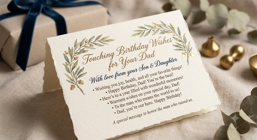 Touching Birthday Wishes  Dad