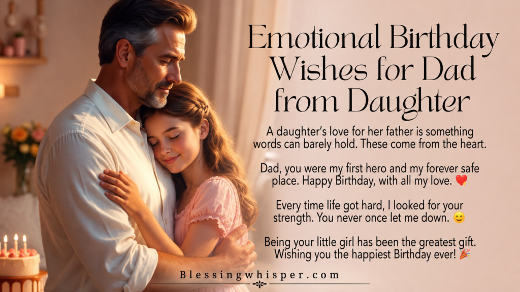 Heartfelt & Emotional Birthday Wishes for Dad 