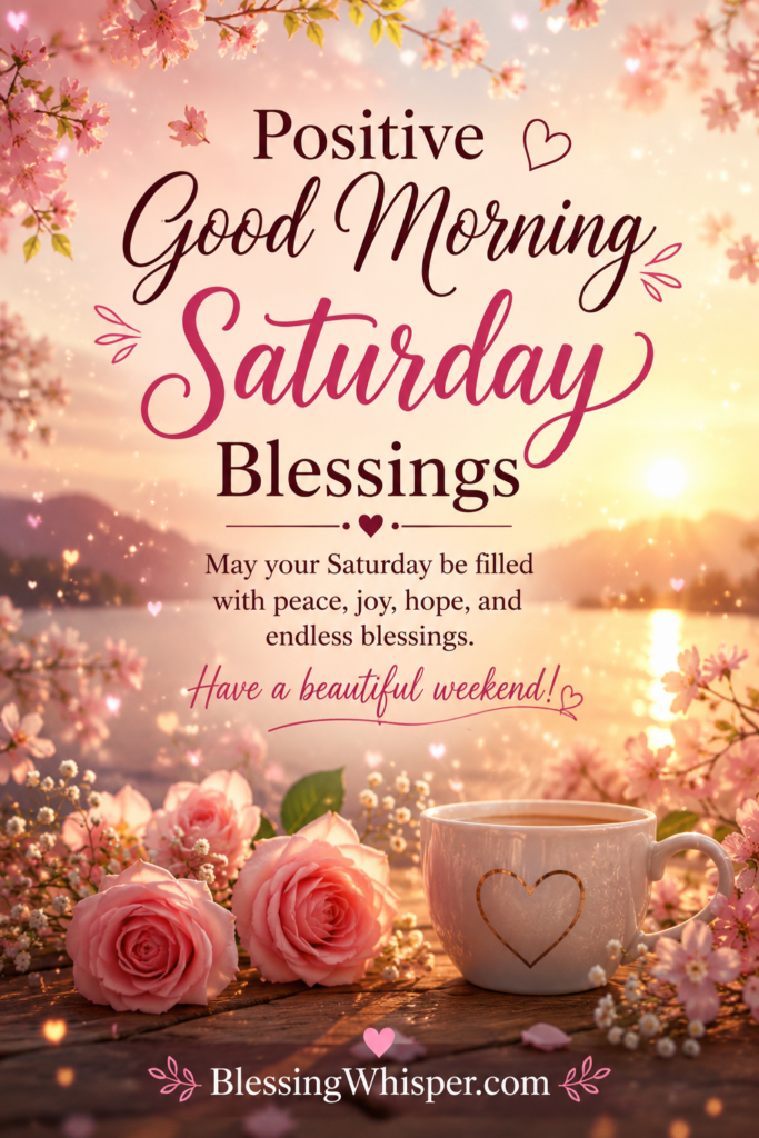 Positive Good Morning Saturday Blessings
