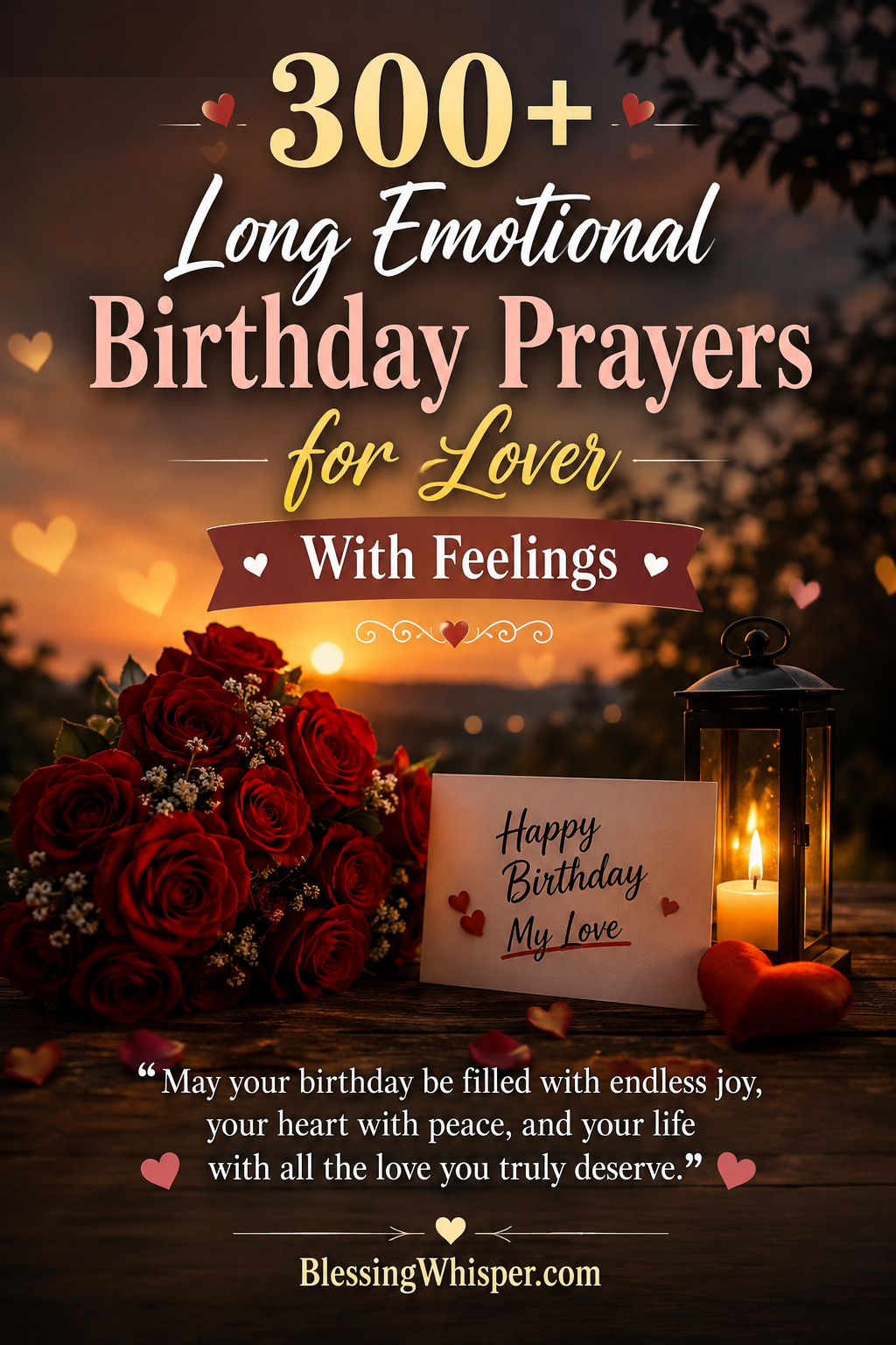 300+Long Emotional Birthday Prayers for Lover With Feelings