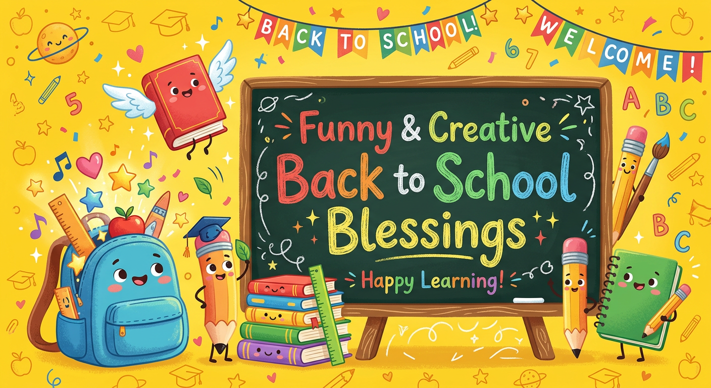 300+ Funny & Creative Back to School Blessings
