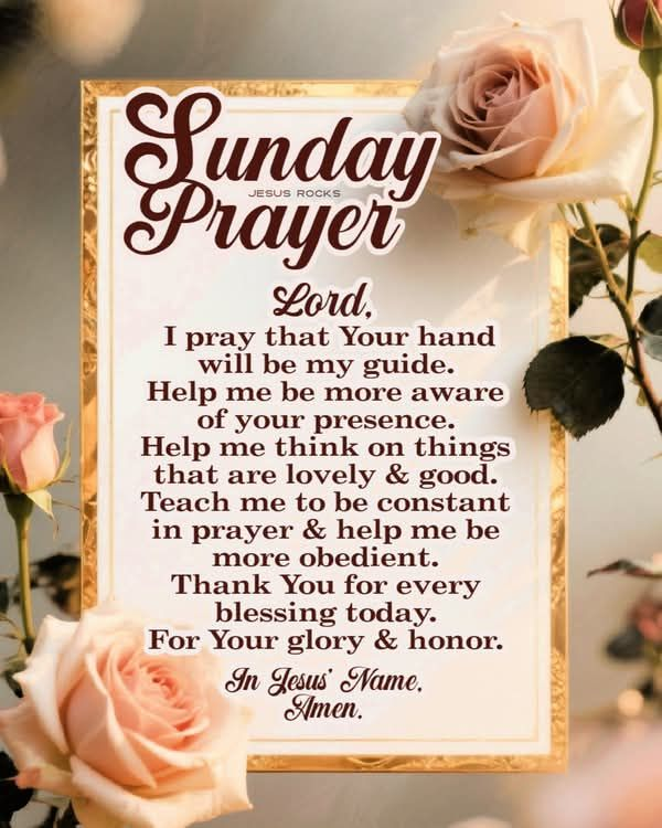  Good Morning Sunday Prayers