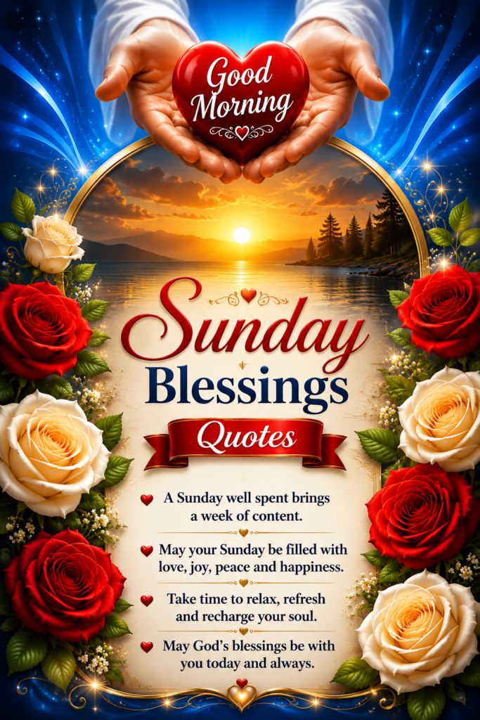 Good Morning Sunday Blessings Quotes