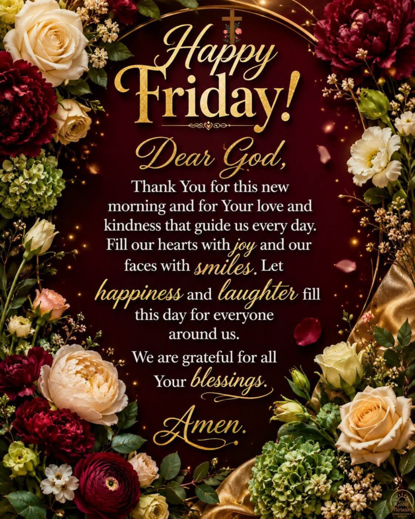 Friday Prayers for the Weekend Ahead