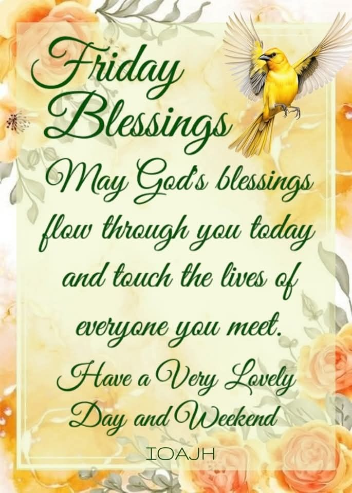 Beautiful Friday Morning Blessings