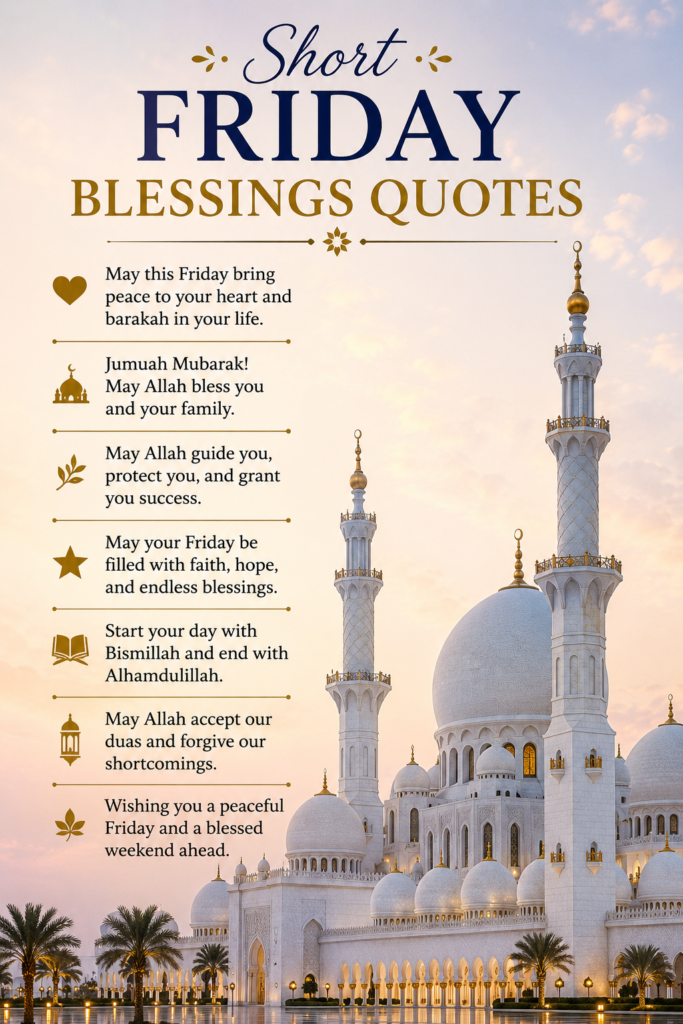 Short Friday Blessings Quotes
