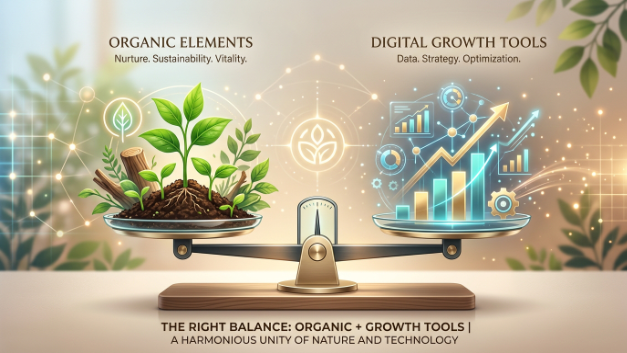 The Right Balance: Organic + Growth Tools. 
