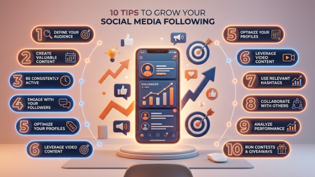 10 Tips to Grow Your Social Media Following