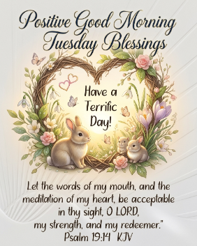 Positive Good Morning Tuesday Blessings