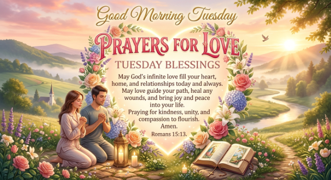 Good Morning Tuesday Blessings Prayers for Love