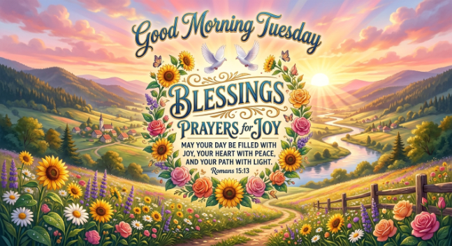 Good Morning Tuesday Blessings Prayers for Joy